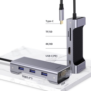 Hub chuyển đa năng baseus 5in1 (type-c to 2xUSB3.0+HDMI 4k)