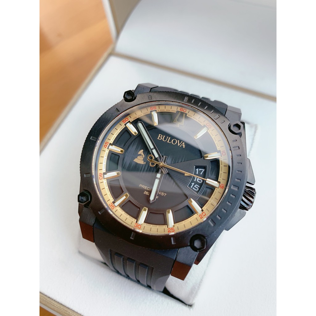 Đồng hồ nam chính hãng Bulova Precisionist Men's Special Grammy Edition Watch 98B294 - Máy pin - kính Sapphire