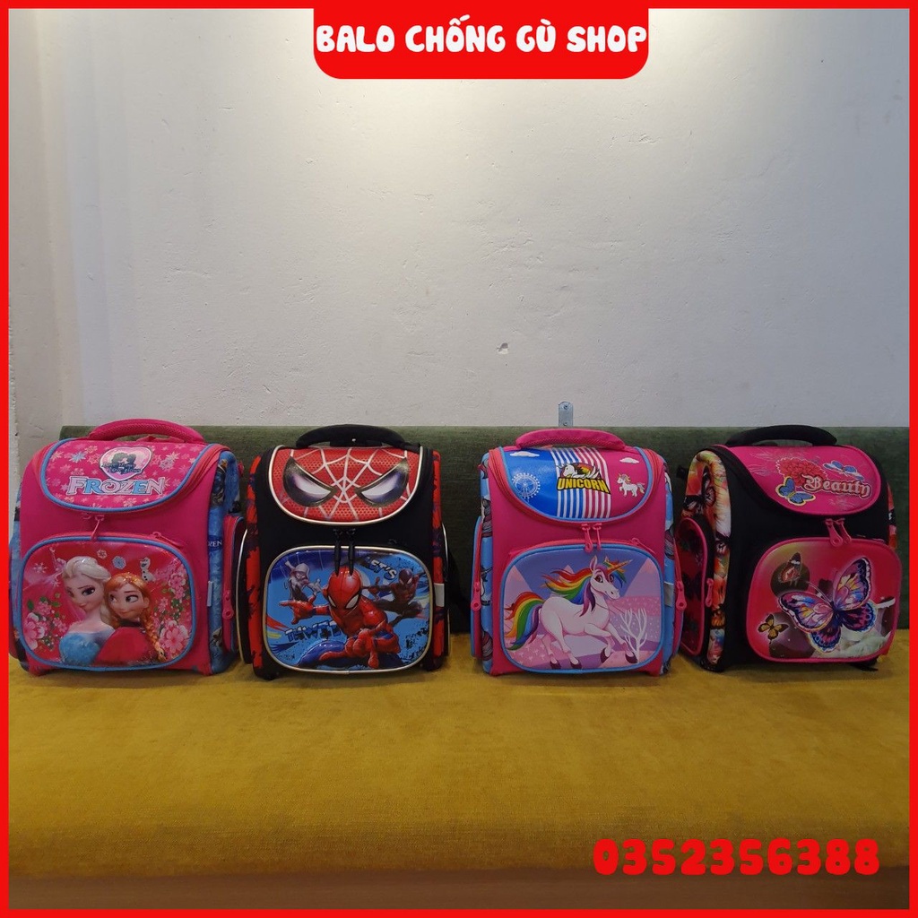 Balo học sinh cấp 1, balo chống gù cho bé trai và bé gái cấp 1 hàng cao cấp