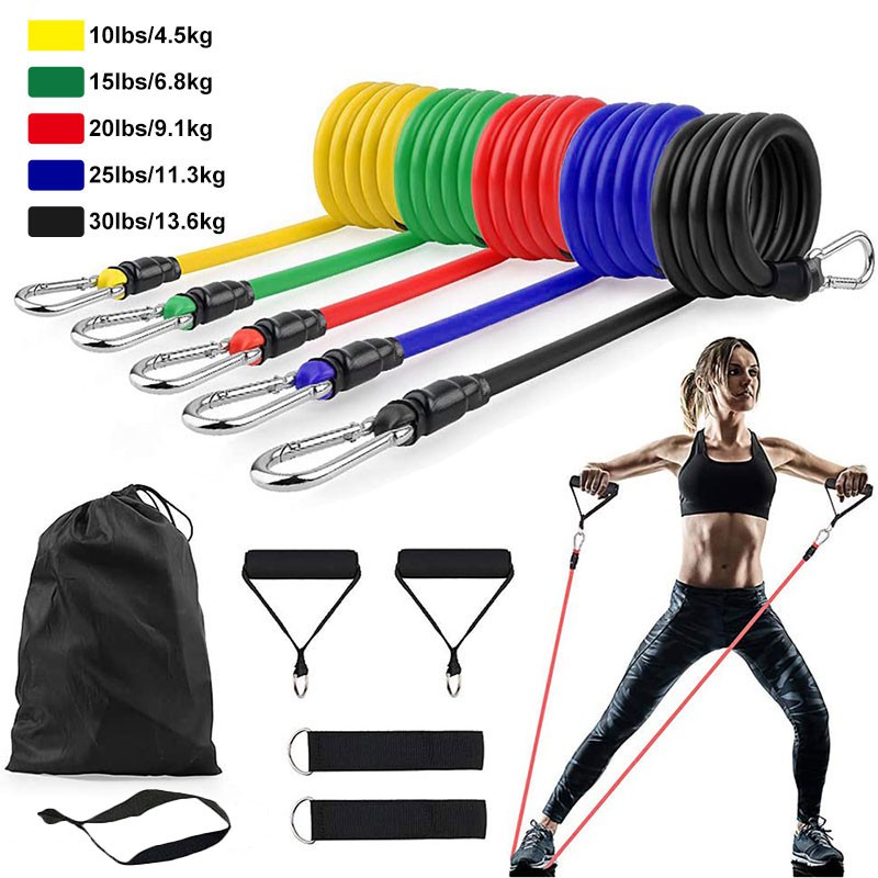 Bộ 5 Dây Ngũ Sắc Tập Full Body - Dụng Cụ Tập Gym S02