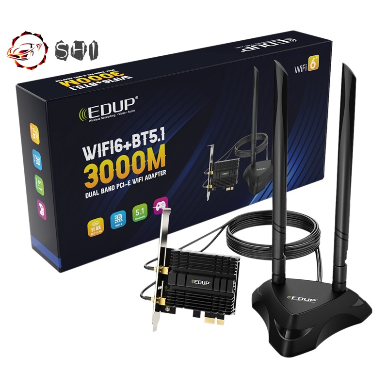 Thẻ Mạng Không Dây Edup Ep-9636 Gs Pro Tần Số 2.4g / 5g