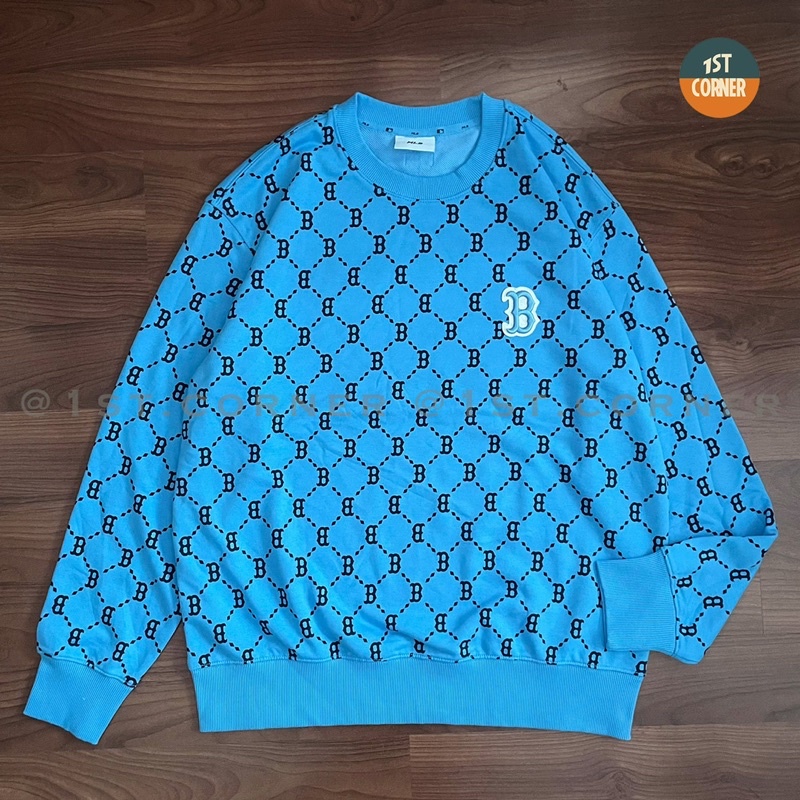Áo Sweater nỉ da cá MLB - MONOGRAM DIAMOND NEW YORK YANKEES