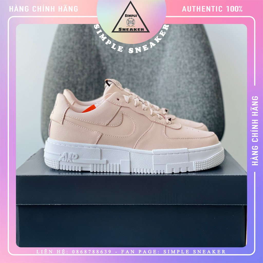 Nike Air Force 1 Pixel FREESHIP Giày Nike Auth - Nike AF1 Pixel Beige Pink Chính Hãng