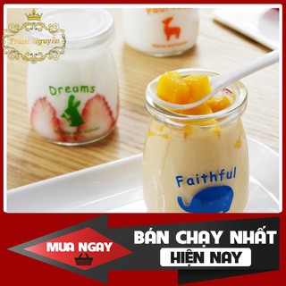 COMBO 24 HỦ  YAOURT  thủy tinh cao cắp hàng chính hãng siêu đẹp (giá siêu rẻ )
