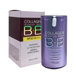 Kem Nền BB Collagen Cellio Tím