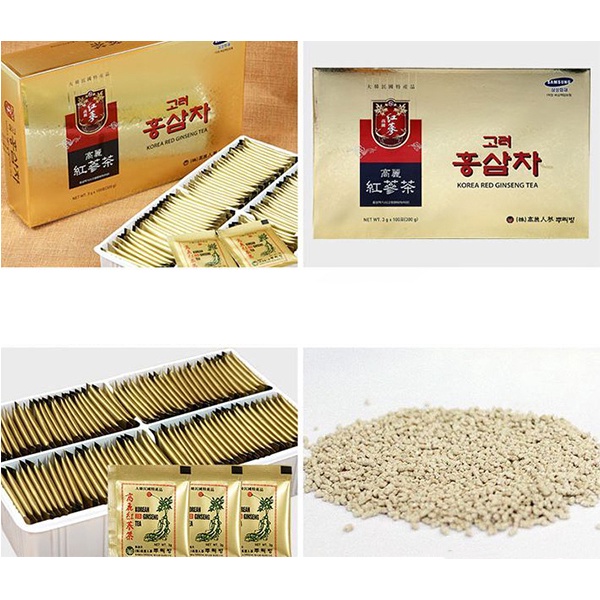 Trà Hồng Sâm 6 Năm Cao Cấp Hàn Quốc, Hộp 100 gói - linhnhikorea