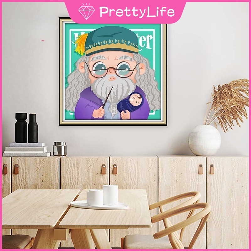 Bộ Tranh Đính Đá Tự Làm Họa Tiết Hoạt Hình Harry Potter Độc Đáo