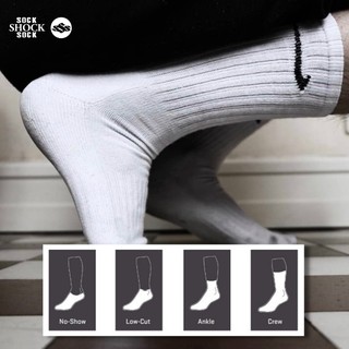 Tất thể thao Logo Swoosh trơn ✔️ ✔️ Thấm Mồ Hôi Thoáng Khí Có Đệm Cushion vớ nam nữ cổ ngắn cổ cao - SSS