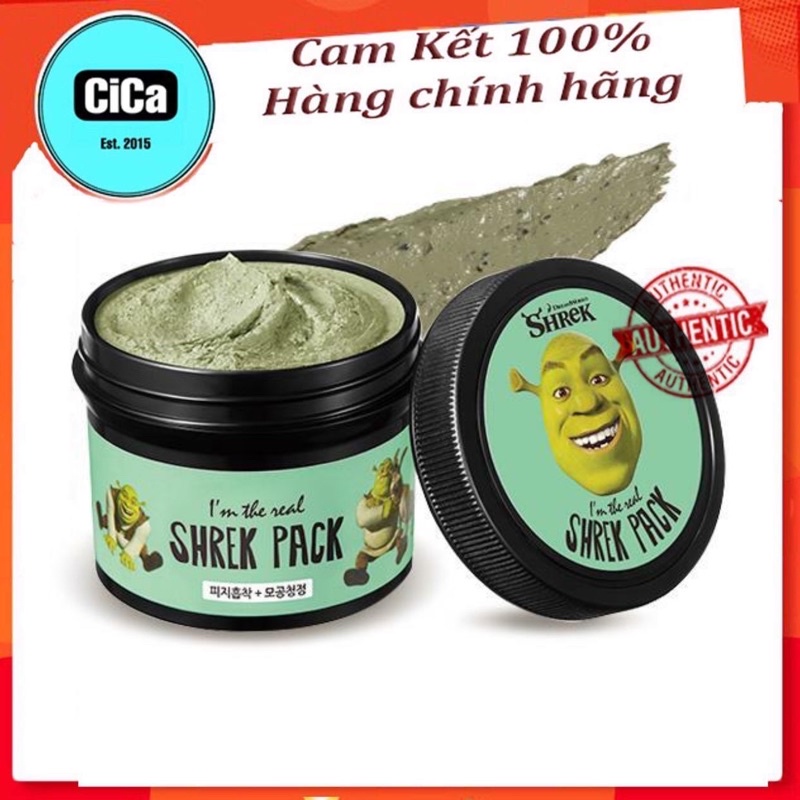 MẶT NẠ ĐẤT SÉT BÙN NON BẠC HÀ SHREK PACK HÀN QUỐC