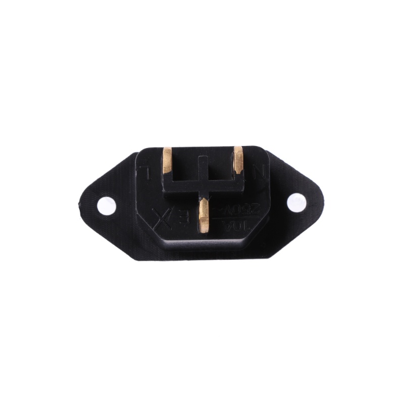 Set 10 ổ cắm điện màu đen 3 chấu AC 250V 10A IEC320 C14