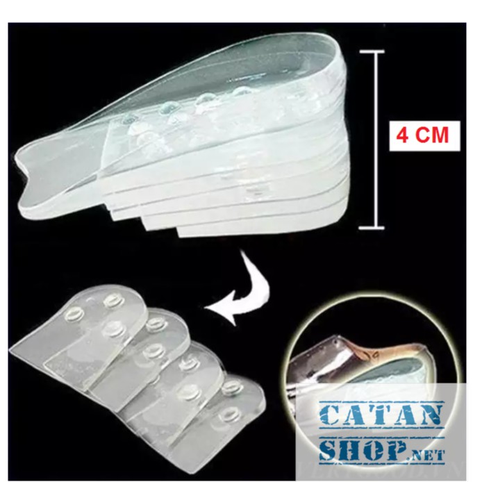 Lót Giày tăng chiều cao 10 miếng lót silicon siêu êm ái tăng giảm tùy ý , 1 Cặp độn giày GD156-LGiayTCC