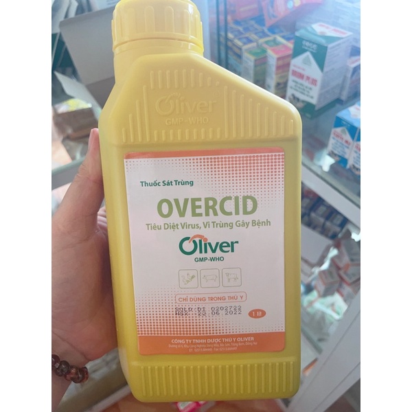 OVERCID SÁT TRÙNG CHUỒNG TRẠI 1 LÍT