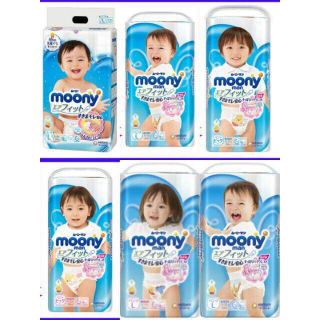 [ Hà Nội ] Tã/Bỉm Dán/Quần moony Size Newborn90/S84/M58/M64/L44/L54/XL38