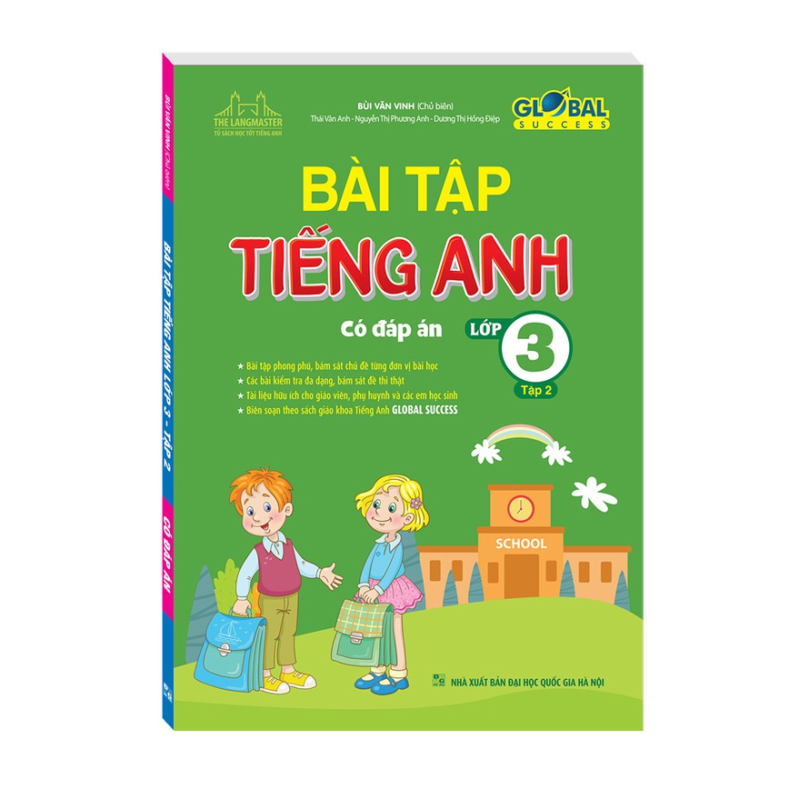 Sách- GLOBAL SUCCESS - Bài tập tiếng anh lớp 3 (có đáp án) - Bộ 2 Tập