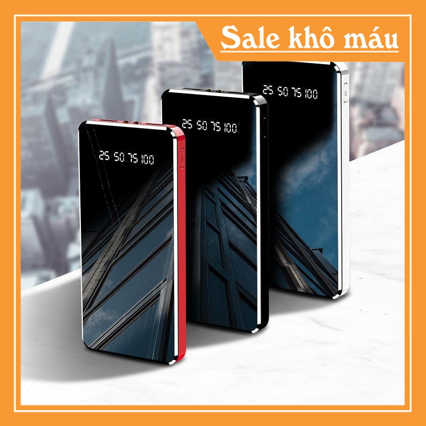 PIN SẠC DỰ PHÒNG 30000MAH TẶNG KÈM CÁP SẠC CỰC NHANH CHÓNG - THIẾT KẾ MẶT GƯƠNG CAO CẤP |NgaAnh