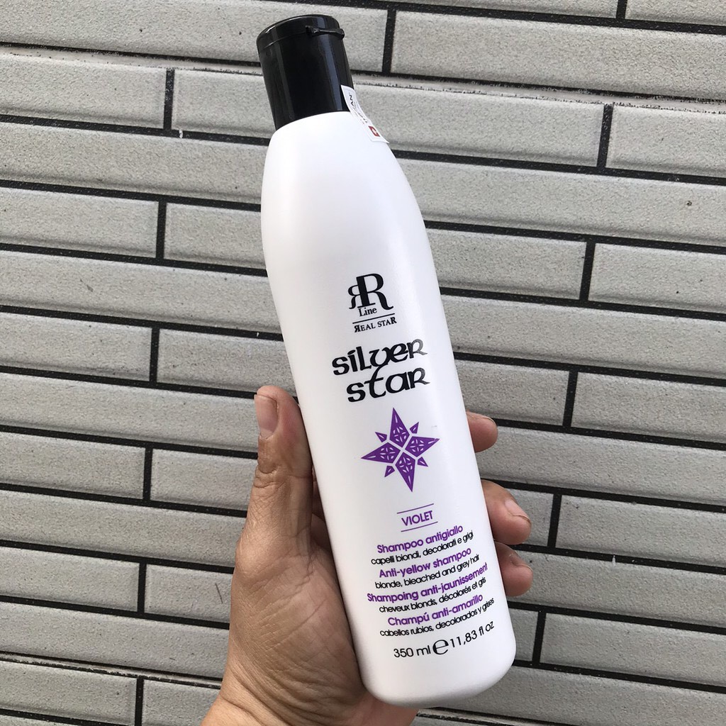 [Mã SKAMLTSM9 giảm 10% đơn 99K] Dầu gội tím khử vàng chăm sóc và làm sáng màu tóc RRline Therapy Sliver Shampoo 350ml