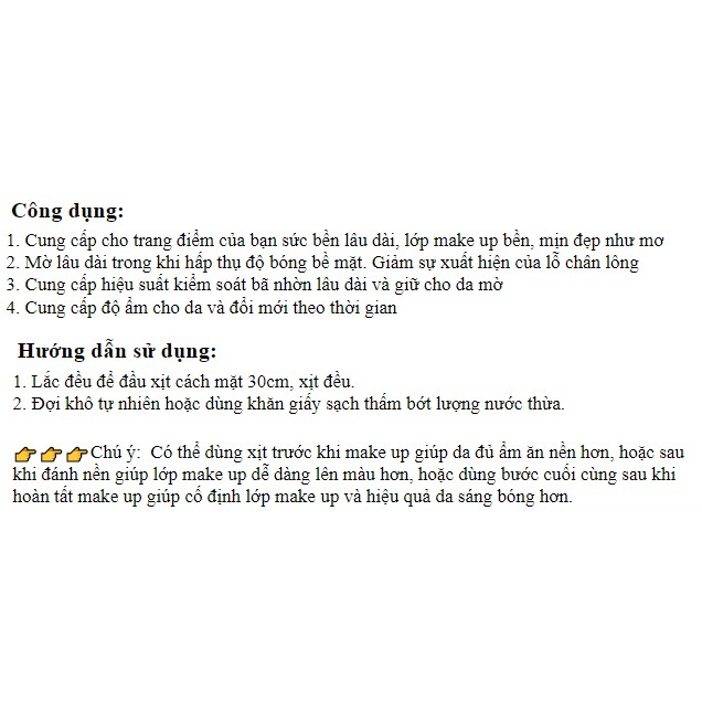 Xịt Khóa Nền Trang Điểm Star Flash Makeup Spray Giữ Lớp Nền Trang Điểm Luôn Mịn Màng Suốt 24 Giờ | BigBuy360 - bigbuy360.vn