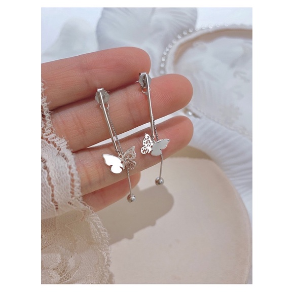 1 đôi bông tai bươm bướm nhiều mẫu xinh xắn