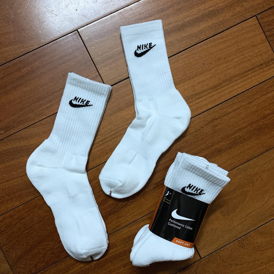 Tất, Vớ Nike Cao Cổ Hàng VNXK ( Đủ Màu )( Mua 5 Tặng 1 adidas cổ thấp hàng vnxk )