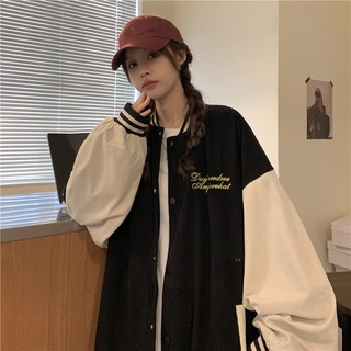 Áo khoác ngoài bomber nữ form rộng phong cách hàn quốc thời trang unisex Áo khoác bomber nữ form rộng nhung tăm 2 lớp
