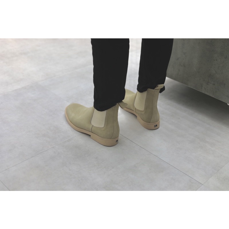 Giày Chelsea Boot màu Tan - Giúp tăng chiều cao 7 cm, Da lộn xịn xò - Bảo hành 12 tháng //thehood