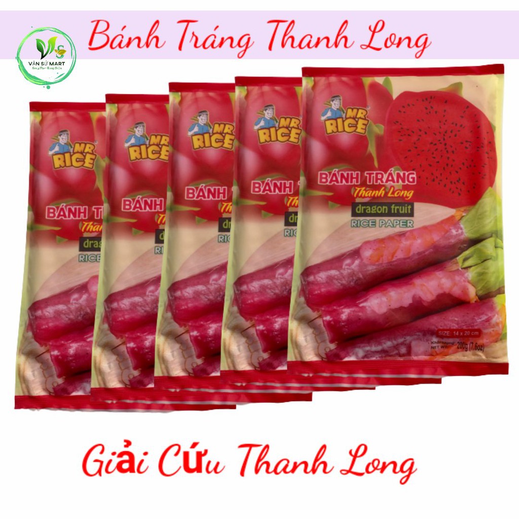 Bánh tráng🌿Thanh long🌿 Bánh tráng nhúng làm 100% từ Thanh Long/200G/Gỏi cuốn thanh long /Hàng Việt Nam xuất khẩu