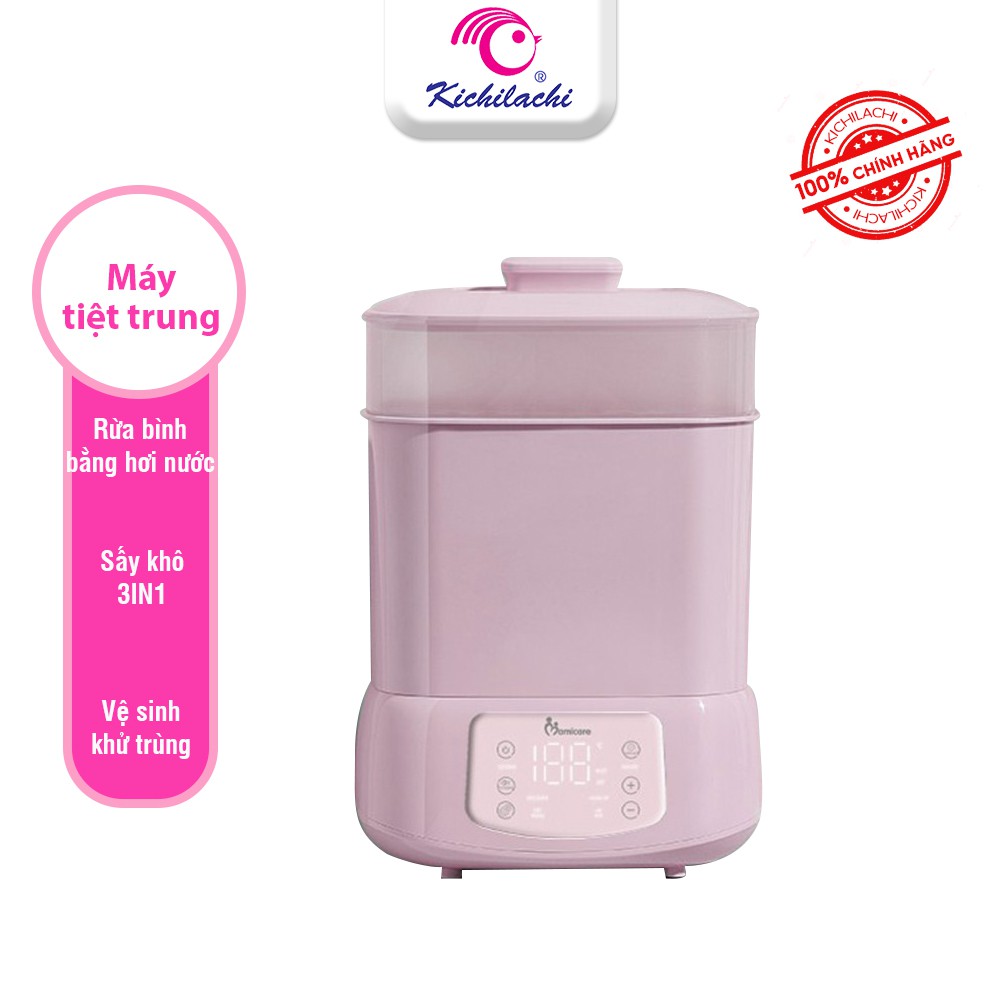Máy tiệt trùng rửa bình sữa bằng hơi nước và sấy khô 3in1 Mamicare MC2003 vệ sinh bình sữa cho bé