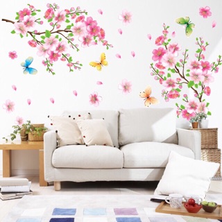 Decal dán tường hoa đào