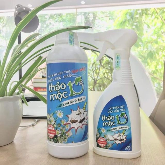 Thảo Mộc 10s - Xịt Chống MUỖI, KIẾN, GIÁN - An toàn trẻ nhỏ, thân thiện môi trường