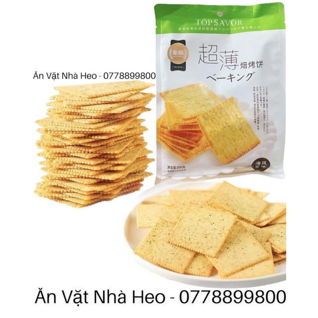 Bánh Quy Khoai Tây Mặn Rong Biển gói 200gram