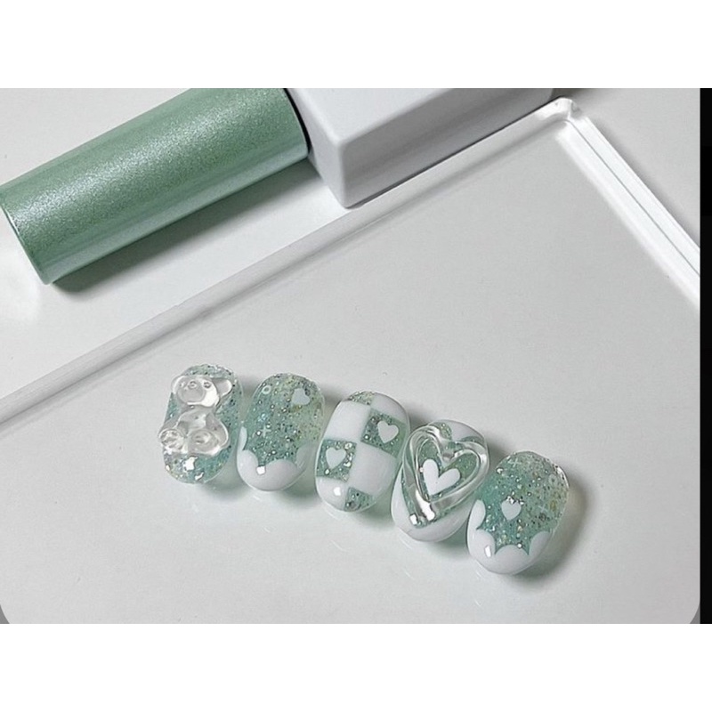 Nailbox ,10 móng úp thiết kế hoạ tiết siêu xinh.