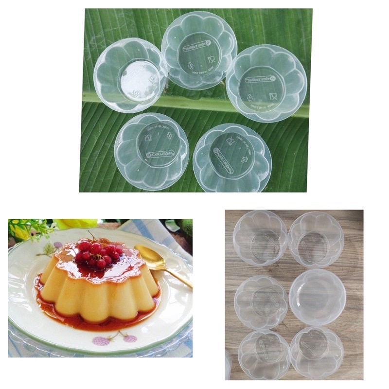 🌺 Set_ 50 Hộp làm Bánh FLan, Rau câu, có Nắp