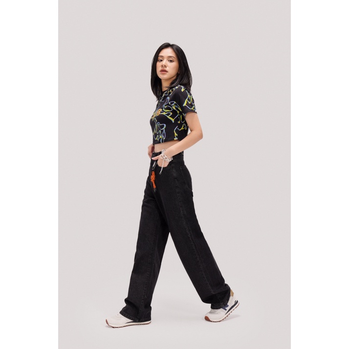 Áo Thun BOO in hình croptop hoạ tiết trend LAAB