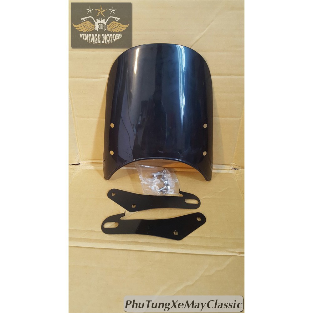 [HOT] Kính chắn gió fairing nhựa ABS siêu bền độ classic Cafe Racer Tracker Chopper Bobber CG125 SU GN125 CD 67 WIN Hond