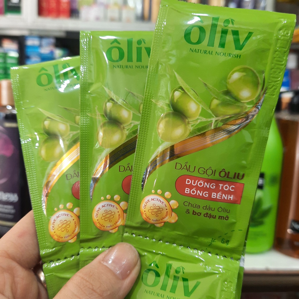 Dầu gội ôliu Ôliv dưỡng tóc bồng bềnh 5.8ml x 12 gói
