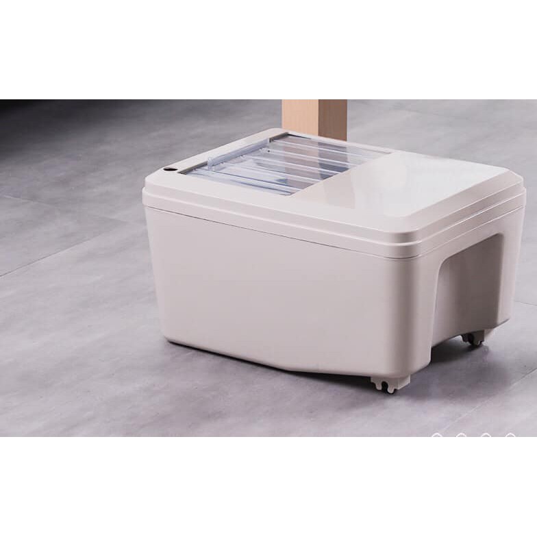 Thùng thu nước và bã trà kèm bộ dây tio dẫn nước thải