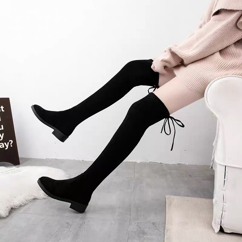 (ORDER) Bốt đùi cao qua gối da lộn BIG SIZE 35-44 | BigBuy360 - bigbuy360.vn