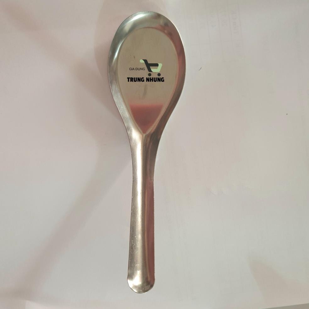 Thìa ăn cơm bông sen, thìa inox dày dặn