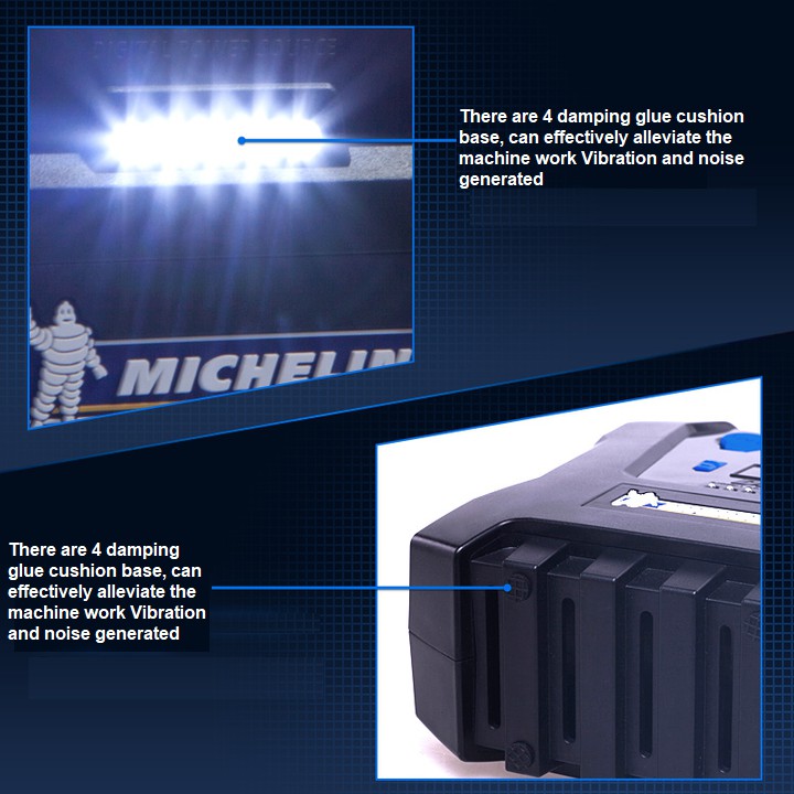 Máy bơm lốp ô tô tự ngắt nhãn hiệu Michelin 4398ML (12266) - Hàng chính hãng