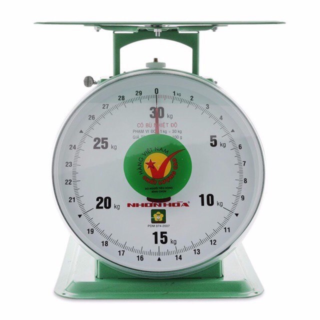 (chính hãng) Cân đồng hồ lò xo Nhơn Hòa 30kg chất lương cao