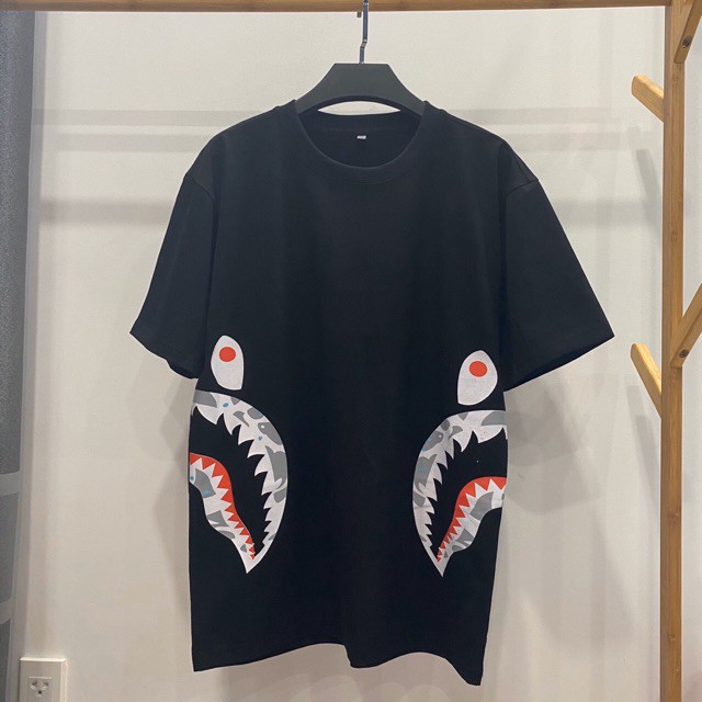 BAPE SHARK TEE DIE - Áo phông nam Cá Mập Unisex