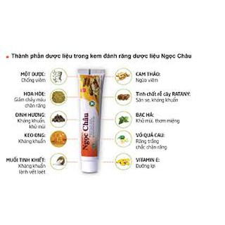 KEM ĐÁNH RĂNG DƯỢC LIỆU NGỌC CHÂU