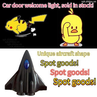 【Spot sale!】Pikachu Đèn Logo Cửa Xe Hơi đèn led logo gắn cửa xe ô tô thương Đèn Led chiếu cửa họa cho xe hơi ( 1 Đèn ) Đèn chiếu laser không dây gắn cửa xe hơi hình phim hoạt hình năng động hello kitty xinh xắn【Aircraft shape】