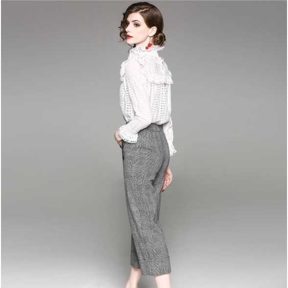 B1801302 - Set áo + quần lửng ống rộng nữ cao cấp hàng nhập - giá 1.750k sale 30%