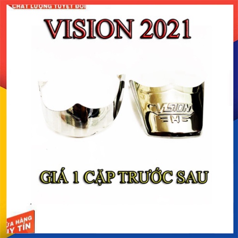 Ốp Dè Trước Sau Vision 2021 Inox