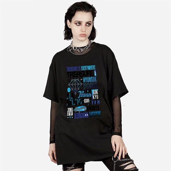 Áo Thun Kpop BTS Idol Unisex Treasure Is Every Where SYMILY Basic Siêu Rẻ KOR20211233