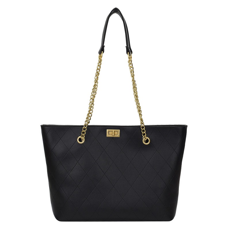 CÓ SẴN D221 Túi xách phối dây xích khóa ngang thời trang