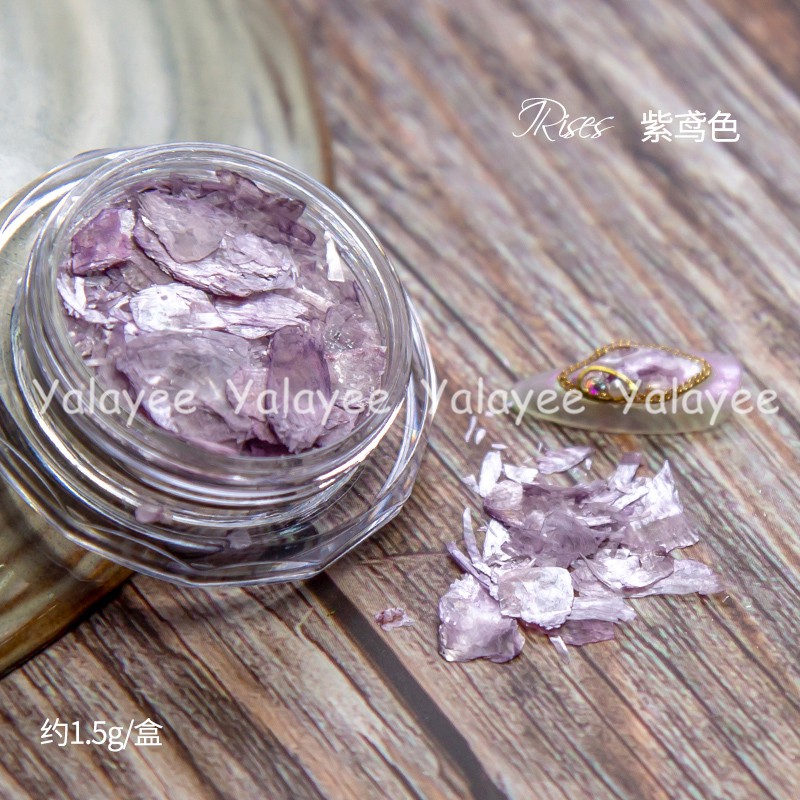[Yalayee]Bộ Vỏ Bột Khoáng Kim Tuyến Siêu Mỏng Nhiều Màu Kim Loại Siêu Mỏng Kiểu Đá Cẩm Thạch Nhiều Màu Tùy Chọn Kiểu Bất Đối Xứng