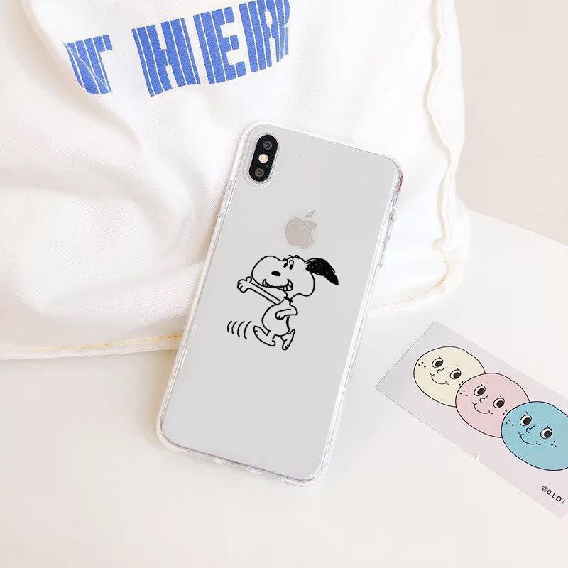 Ốp lưng iphone hình Chú chó nằm và đi bộ 6 6S 6Plus 6S Plus 7 8 7Plus 8Plus X XSMax - Infinity Case M411