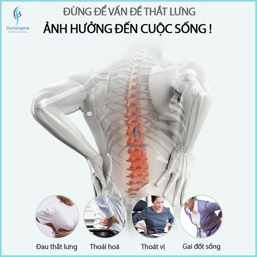 Khung nắn chỉnh cột sống chườm nóng - Thảo Dược trị liệu đau mỏi lưng nhanh hơn, cải thiện thoái hoá - thoát vị hiệu quả